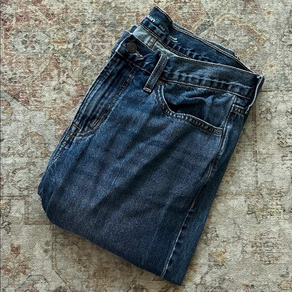 Old Navy Dark Blue Straight Jeans